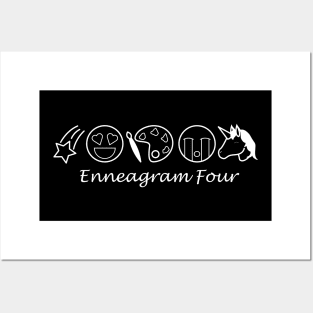 Enneagram 4 T-Shirt | Enneagram Type 4 | Individualist | Creatives | Enneagram Gifts | Unisex - Men & Women's Tee Posters and Art